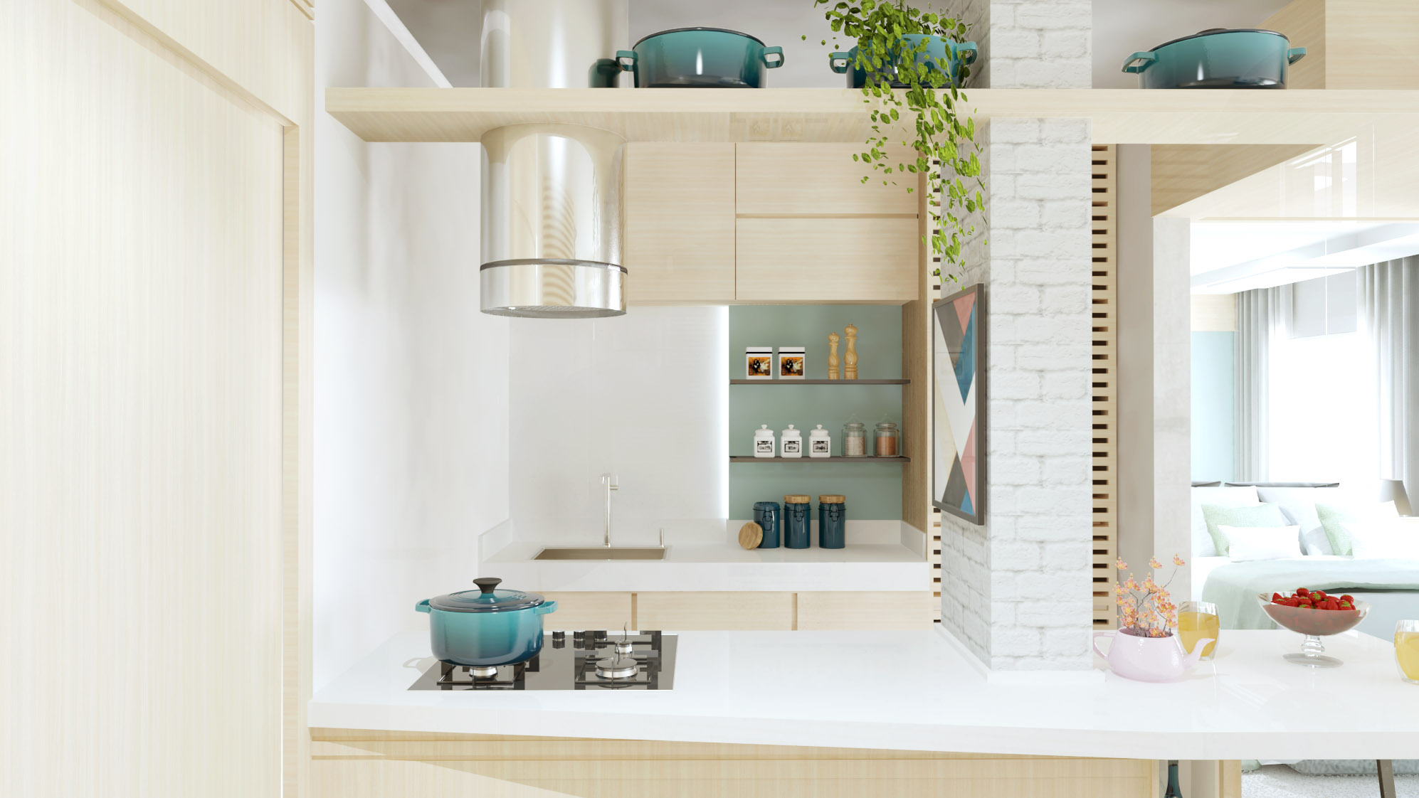 Cozinha obra Jardins - Projeto