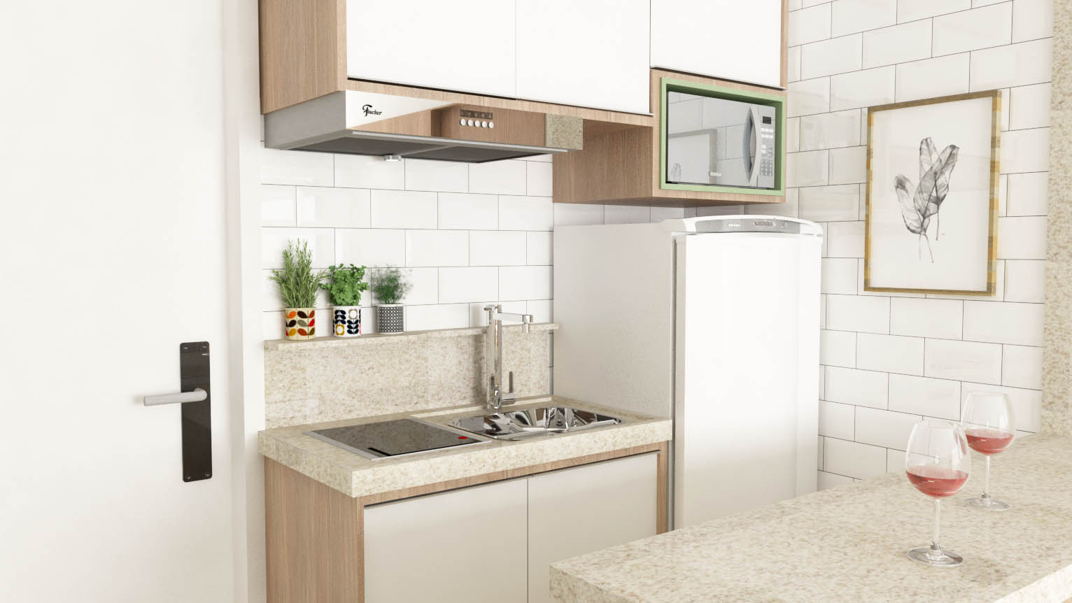 Cozinha obra Ibirapuera - Projeto